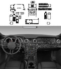 For Ford Mustang GT 2005—2009 Car Accessories Carbon Fiber Interior Door Console Gear AC Vent Panel Trim Sticker Modification