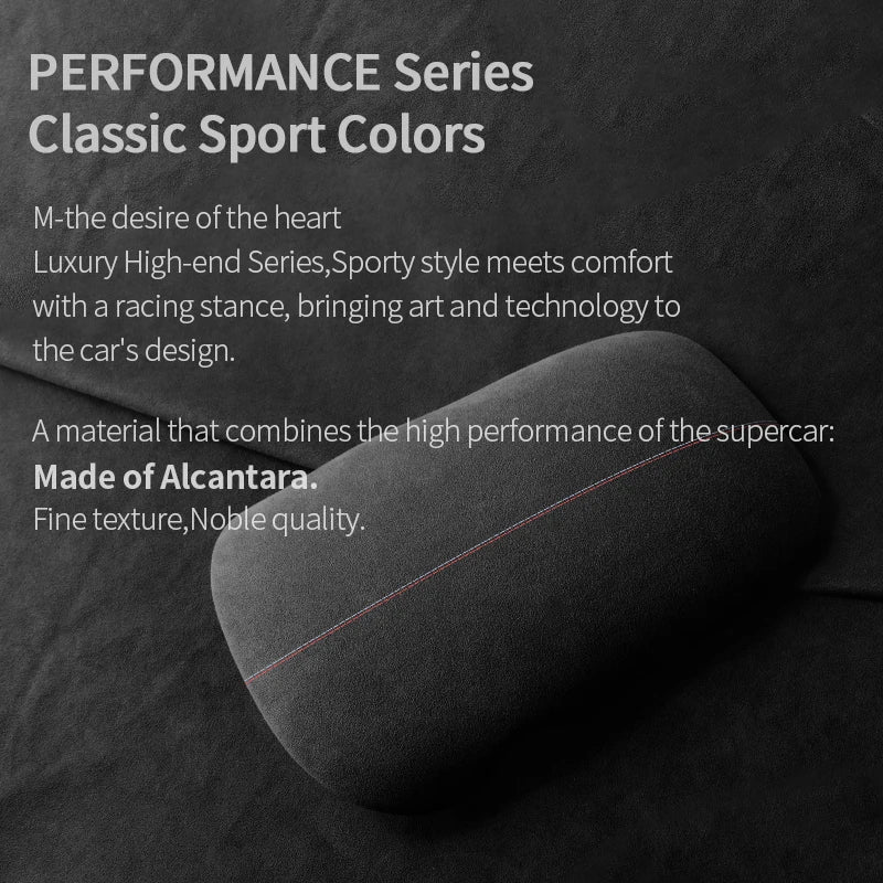Made of Alcantara For Mustang Seat Armrest Box Boot Cover Decorative Trim Sticker Car Interior Performance Tuning Accessories